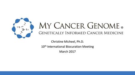 10th International Biocuration Meeting