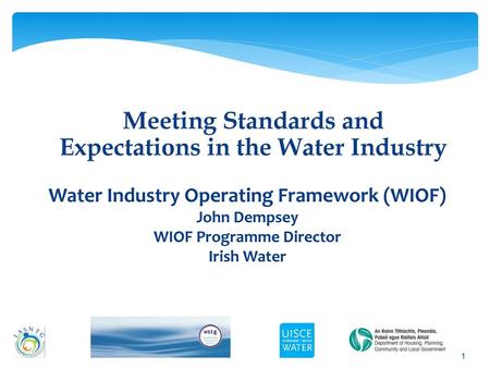 Meeting Standards and Expectations in the Water Industry