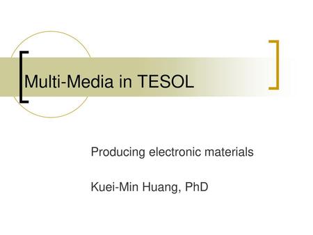 Producing electronic materials Kuei-Min Huang, PhD