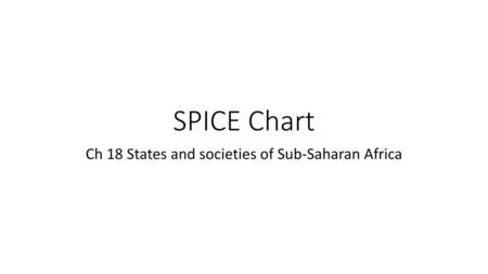 Ch 18 States and societies of Sub-Saharan Africa