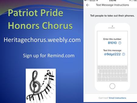 Patriot Pride Honors Chorus