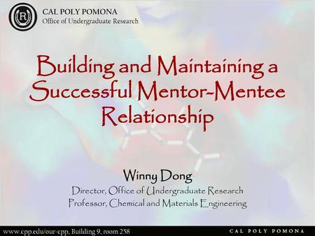 Building and Maintaining a Successful Mentor-Mentee Relationship
