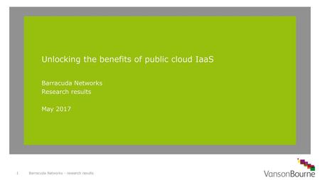 Unlocking the benefits of public cloud IaaS