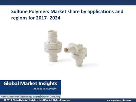 © 2017 Global Market Insights, Inc. USA. All Rights Reserved  Sulfone Polymers Market share by applications and regions for