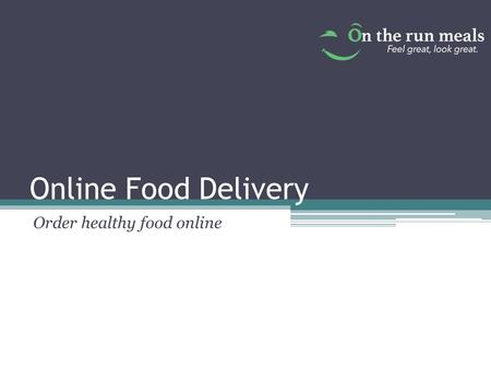How To Order healthy food online