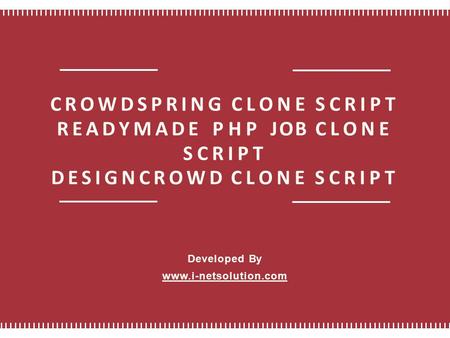 CROWDSPRING CLONE SCRIPT READYMADE PHP JOB CLONE SCRIPT DESIGNCROWD CLONE SCRIPT Developed By