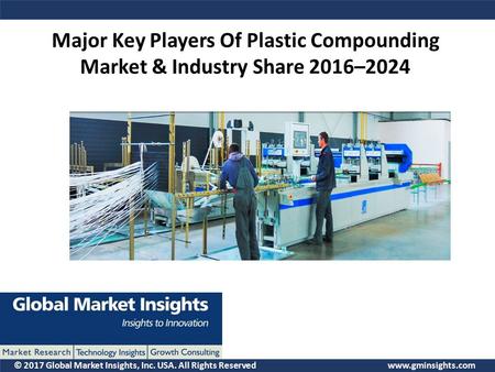 © 2017 Global Market Insights, Inc. USA. All Rights Reserved  Major Key Players Of Plastic Compounding Market & Industry Share 2016–2024.