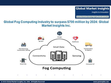 © 2016 Global Market Insights, Inc. USA. All Rights Reserved  Fuel Cell Market size worth $25.5bn by 2024 Global Fog Computing Industry.