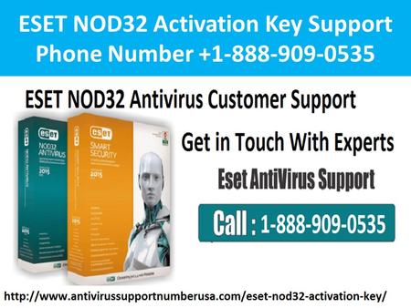 1-888-909-0535 ESET NOD32 Activation Key Support Number