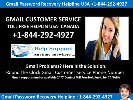 Gmail Password Recovery Helpline USA +1-844-292-4927
