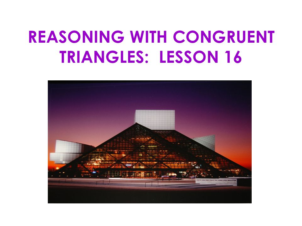 congruent triangles in architecture