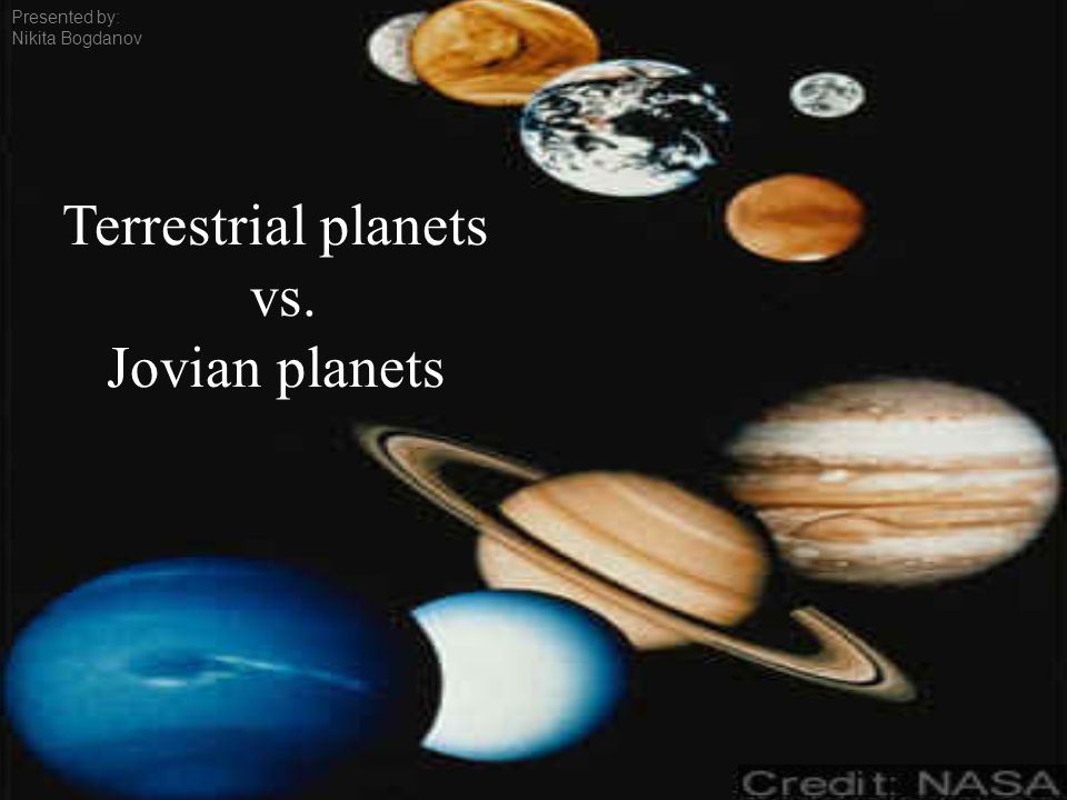 jovian planets vs terrestrial planets