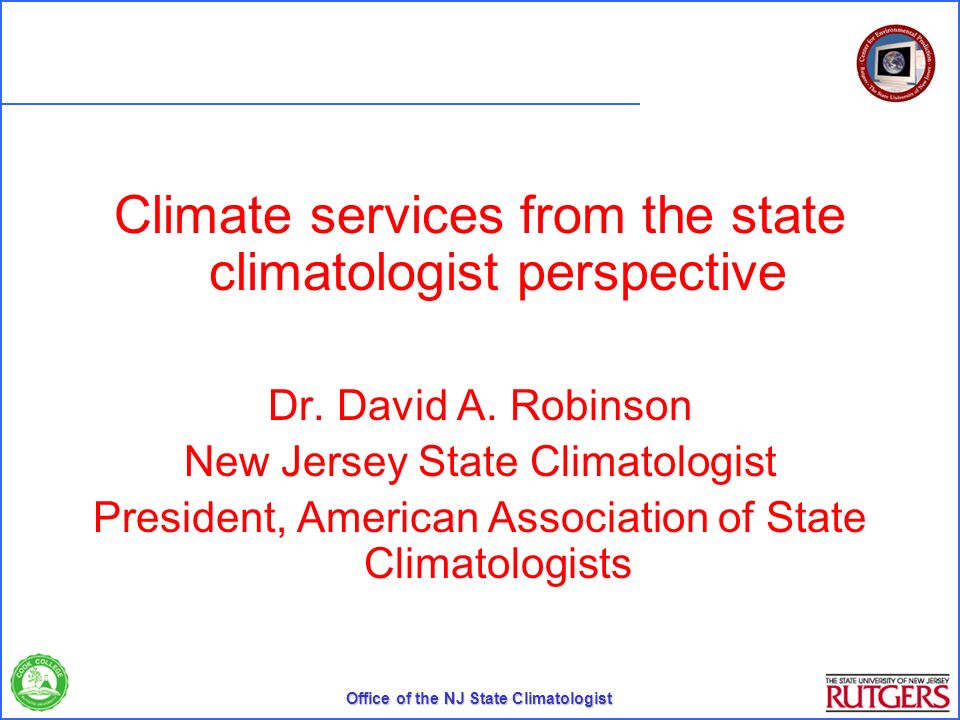 Office of the New Jersey State Climatologist