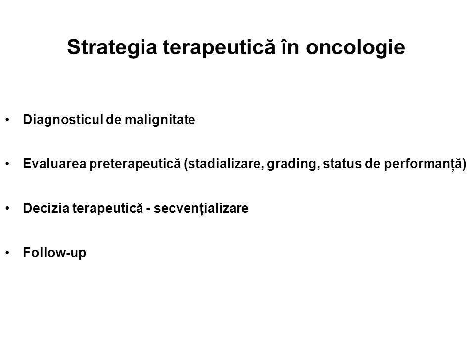 Strategia terapeutică în oncologie - ppt download