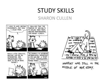 STUDY SKILLS SHARON CULLEN.