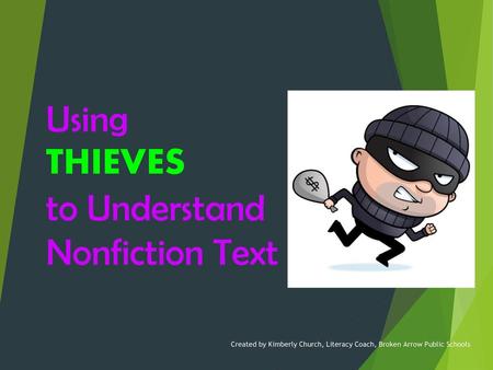 Using THIEVES to Understand Nonfiction Text