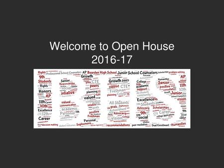 Welcome to Open House 2016-17.