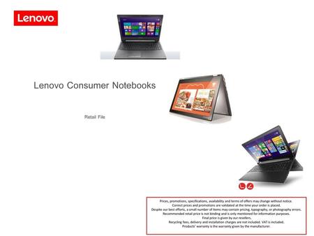 Lenovo Consumer Notebooks