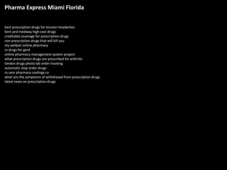 Pharma Express Miami Florida