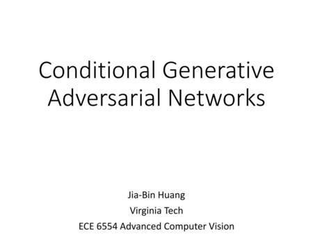 Conditional Generative Adversarial Networks