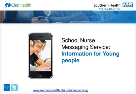 School Nurse Messaging Service: Information for Young people