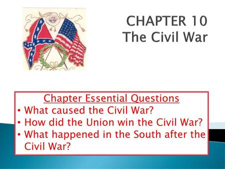 Chapter Essential Questions