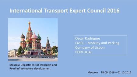 International Transport Expert Council 2016