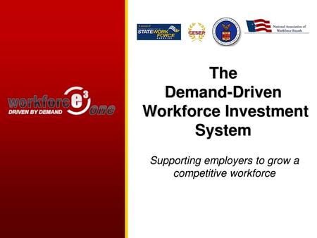The Demand-Driven Workforce Investment System