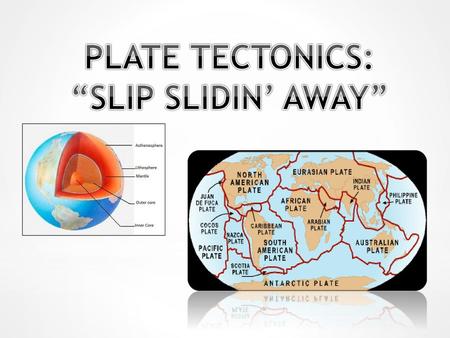 PLATE TECTONICS: “SLIP SLIDIN’ AWAY”.