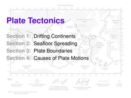 Plate Tectonics Section 1: Drifting Continents