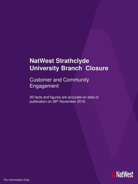 NatWest Strathclyde University Branch Closure