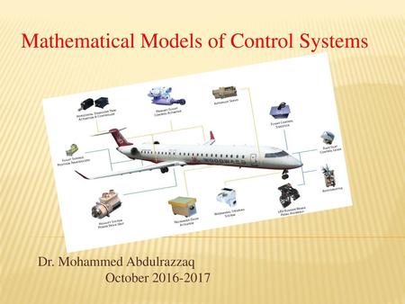 Mathematical Models of Control Systems