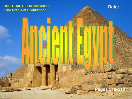 Ancient Egypt life along the Nile Date: Pages