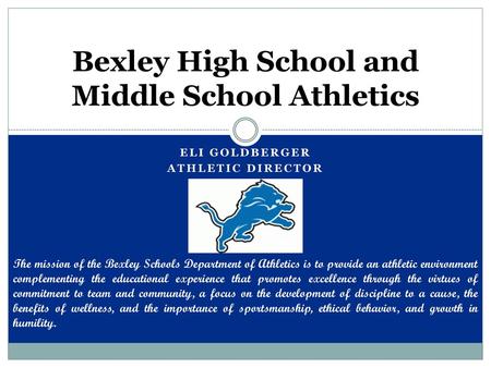 Bexley High School and Middle School Athletics