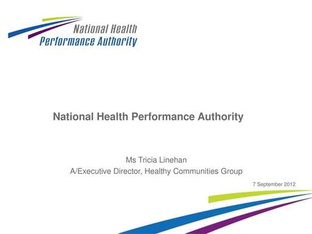 National Health Performance Authority