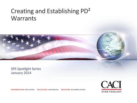 Creating and Establishing PD² Warrants