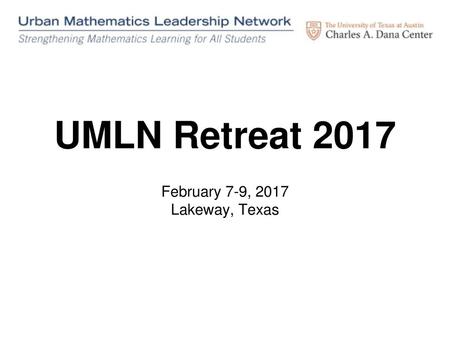 February 7-9, 2017 Lakeway, Texas