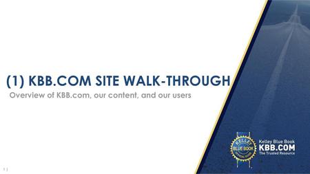 (1) KBB.com Site walk-through