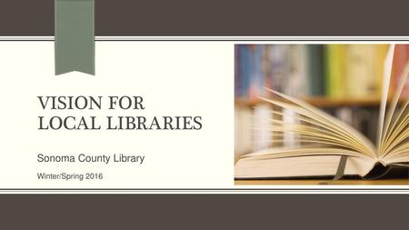 Vision for Local libraries