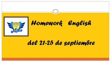 Homework English del de septiembre