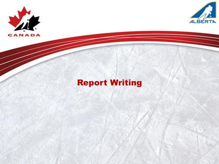 Report Writing.