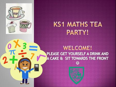 KS1 MATHS TEA PARTY. WELCOME