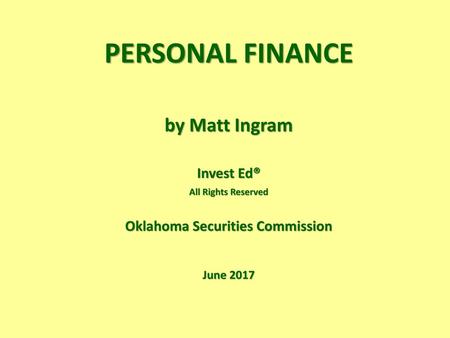 Oklahoma Securities Commission