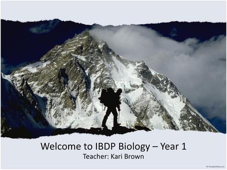 Welcome to IBDP Biology – Year 1