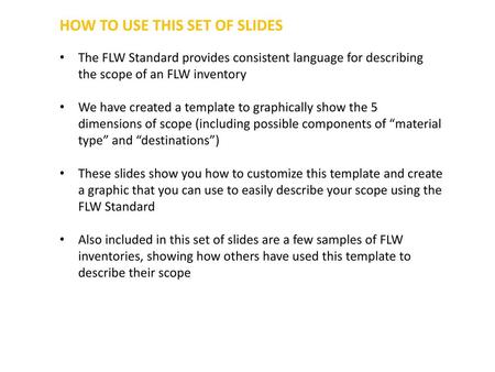 HOW TO USE THIS SET OF SLIDES