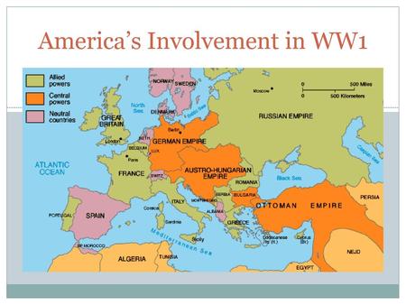 America’s Involvement in WW1