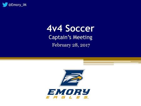 4v4 Soccer Captain’s Meeting