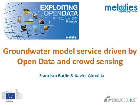 Groundwater model service driven by Open Data and crowd sensing