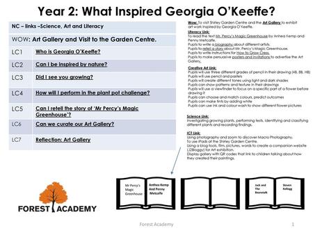Year 2: What Inspired Georgia O’Keeffe?