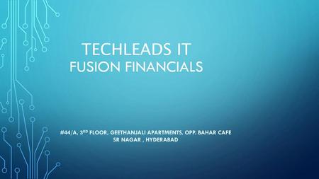 TECHLEADS IT fusion financials